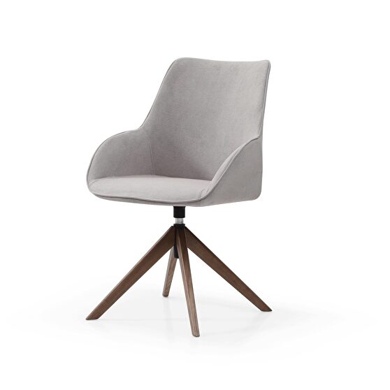 Contemporary gray dining chair