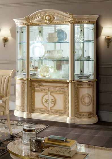 Italy-made classical style gold / beige / glass china
