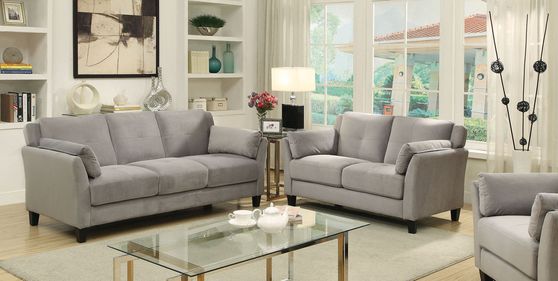Gray flannelette fabric affordable sofa