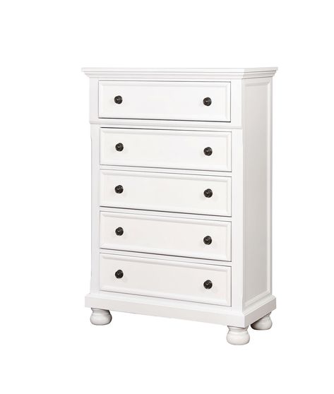 White traditional finish chest