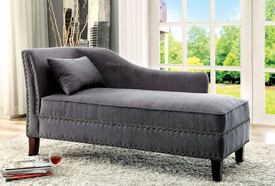 Gray Contemporary Chaise