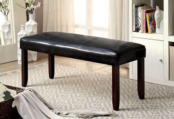 Dark cherry/espresso transitional bench