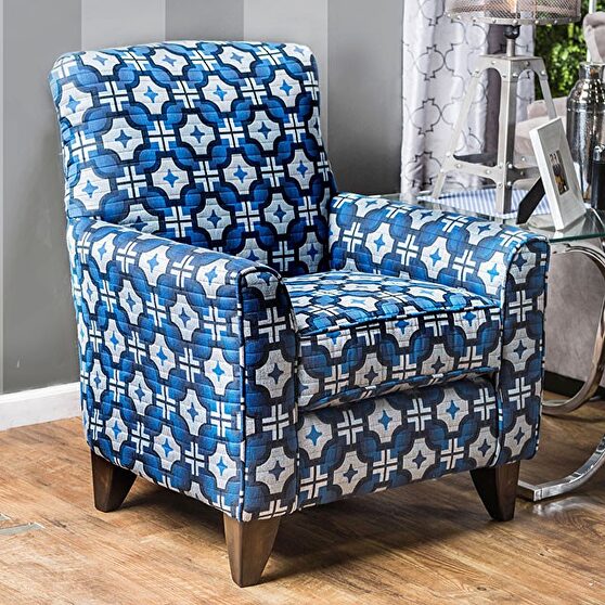 Contemporary style fabric pattern chair