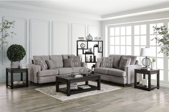 Light Gray Contemporary US-made Sofa