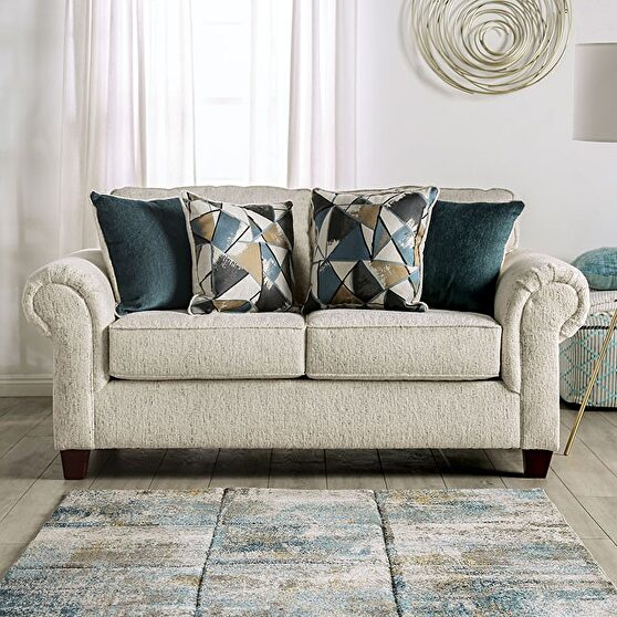Softness and warmth chenille fabric loveseat