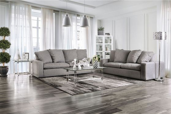 Gray Acamar Contemporary Sofa Made in US