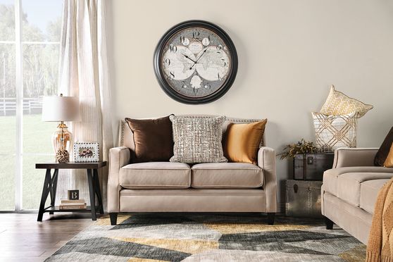 Transitional style made in US living room loveseat