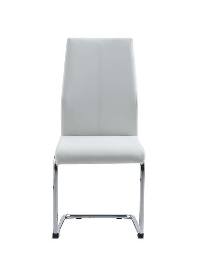 White simple casual style dining chair