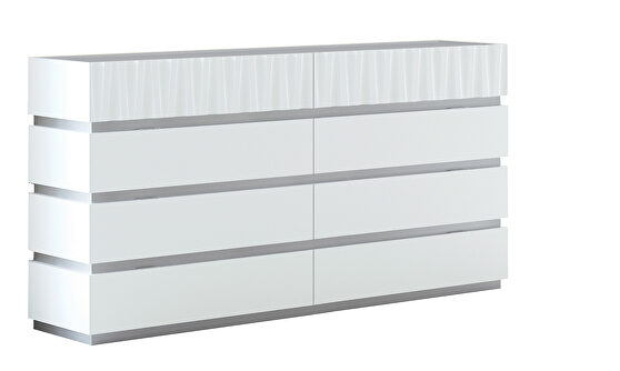 Contemporary white European style dresser