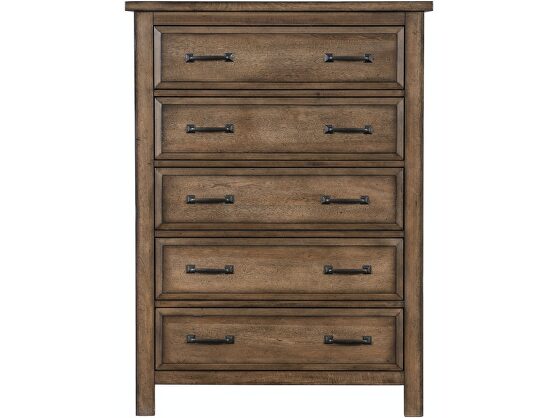 Light brown finish chest