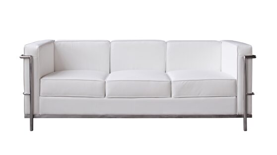 Modern designer replica white full leather sofa