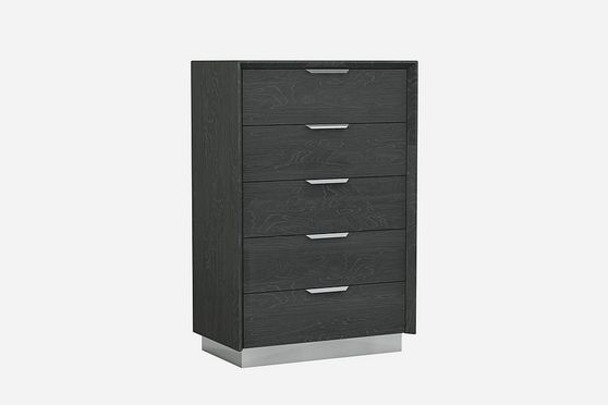 Gray laquered chest in contemporary style