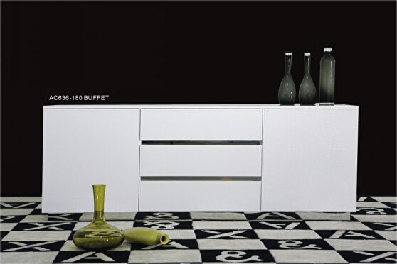 White crocodile lacquer buffet