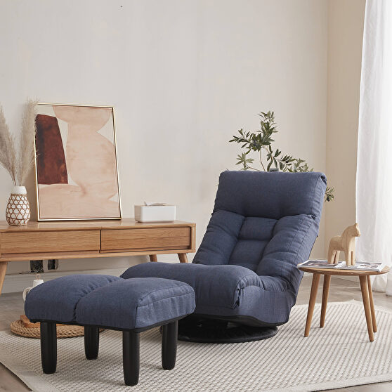 Floor navy chair single sofa reclining chair
