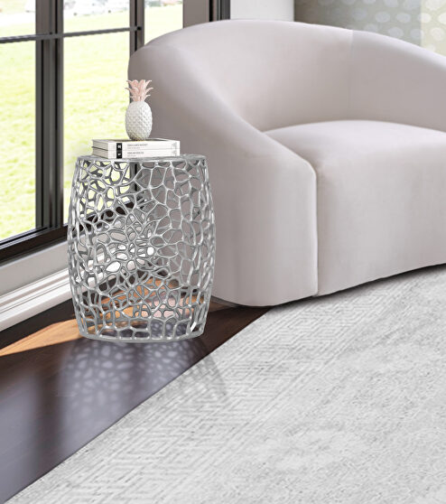 Contemporary oriental motif end table