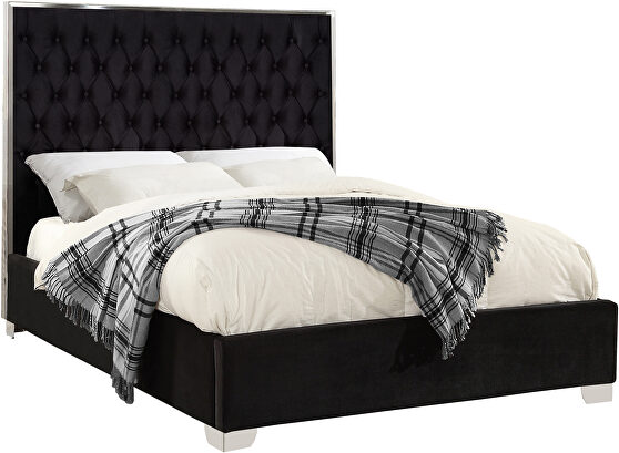 Tufted headboard full bed in modern style