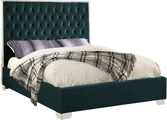 Tufted headboard full bed in modern style