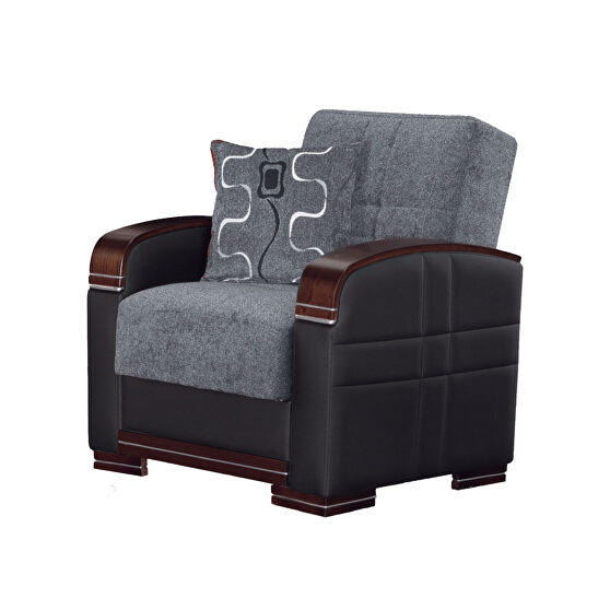 Modern two toned gray/black chair