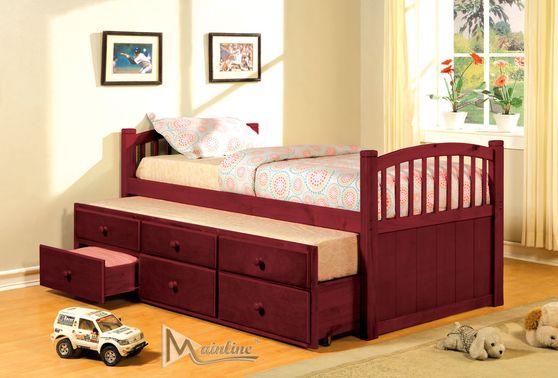Wood twin size daybed w/ trundle