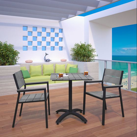 3pcs dining table + 2 chairs outside set