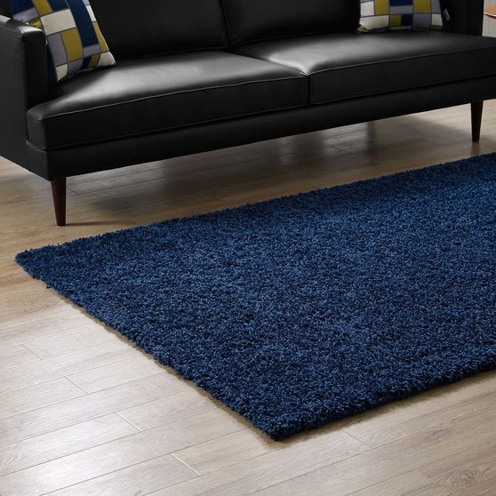 Contemporary solid 5x8 shag rug