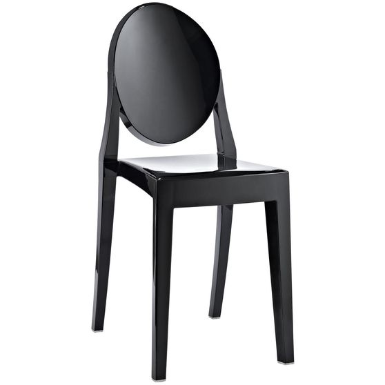 Durable black side chair