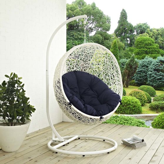 Outdoor/patio swing chair w/ stand