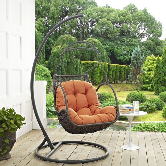 Wood swing outside / patio chair
