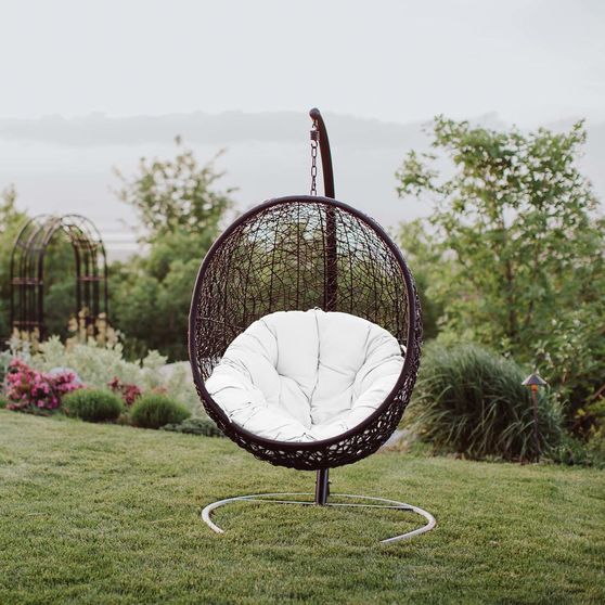 Outside / patio swing chair w/ stand set