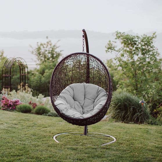 Outside / patio swing chair w/ stand set