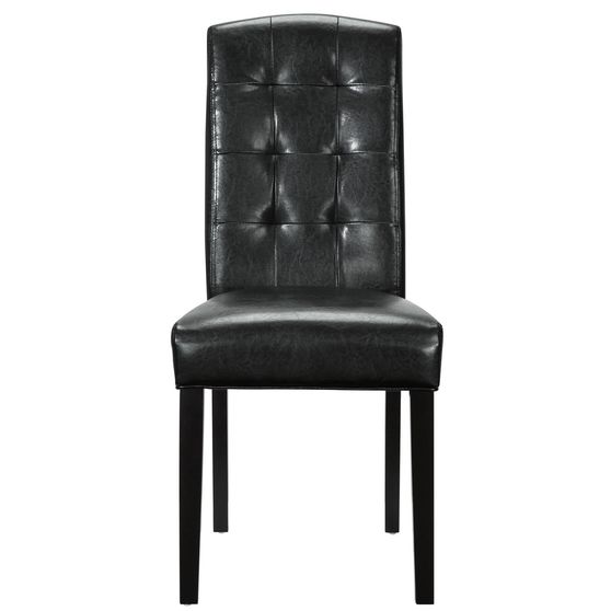 Parson style black dining chair