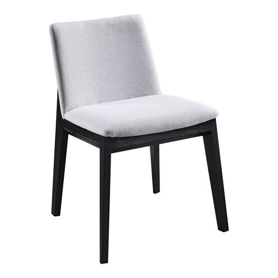 Mid-century modern ash dining chair light gray-m2