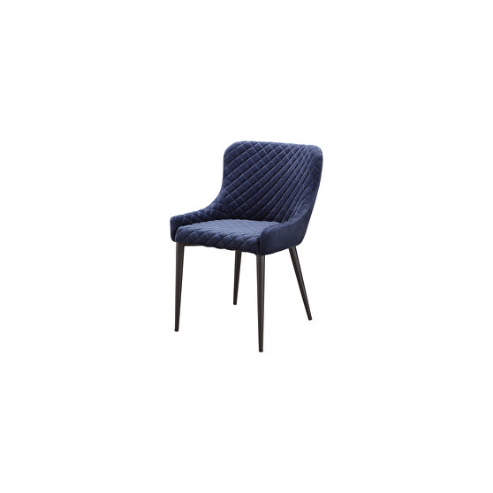 Contemporary dining chair dark blue