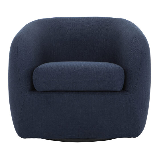 Retro swivel chair midnight blue