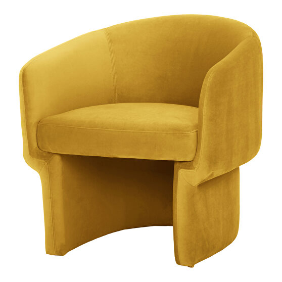 Retro chair mustard