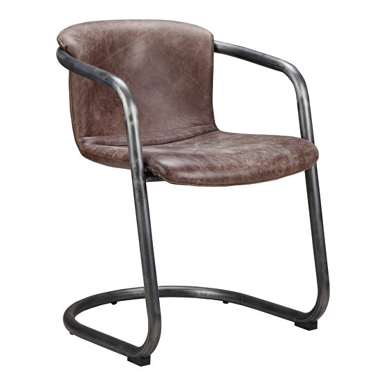 Industrial dining chair light brown-m2