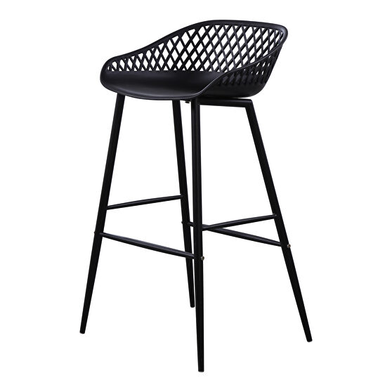 Contemporary outdoor barstool black-m2