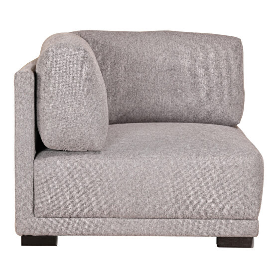 Contemporary corner chair gray