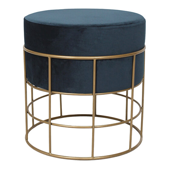 Art deco stool blue