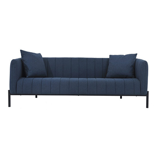Contemporary dark blue sofa