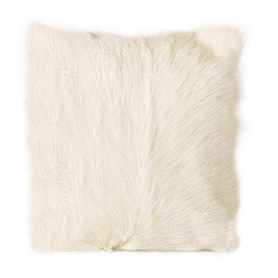 Contemporary fur pillow natural