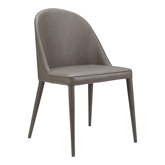 Contemporary pu dining chair gray -m2