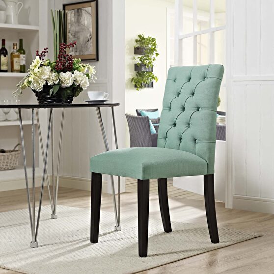 Fabric dining chair in laguna
