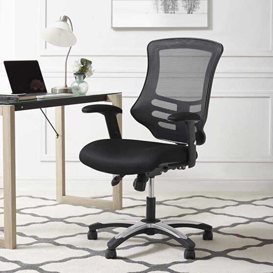 Mesh office chair in black