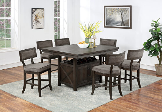 Counter Height Bar Style Dining Tables, High Dining Table Set With Bench