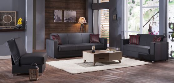 Glory gray storage sofa / sofa bed in casual style