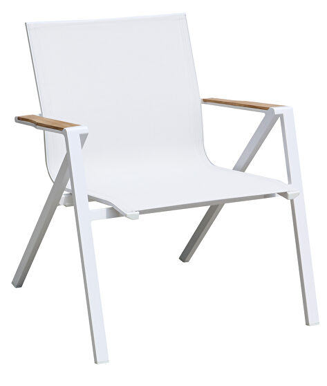 Soho  indoor / outdoor armchair white aluminium