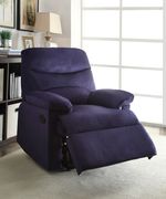 Arcadia (Blue) Blue woven fabric recliner chair
