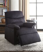 Arcadia (Black) Black woven fabric recliner chair