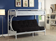 Eclipse (White) White twin xl/queen/futon bunk bed
